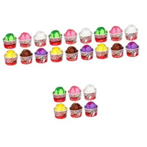 24 Stück Eiscreme Modell Künstliches EIS Gefälschte Desserts Eiscreme Display Requisiten Simulation Eiscreme Kugeln Requisite Eiscreme Kugeln Gefälschte Eiscreme Kugeln