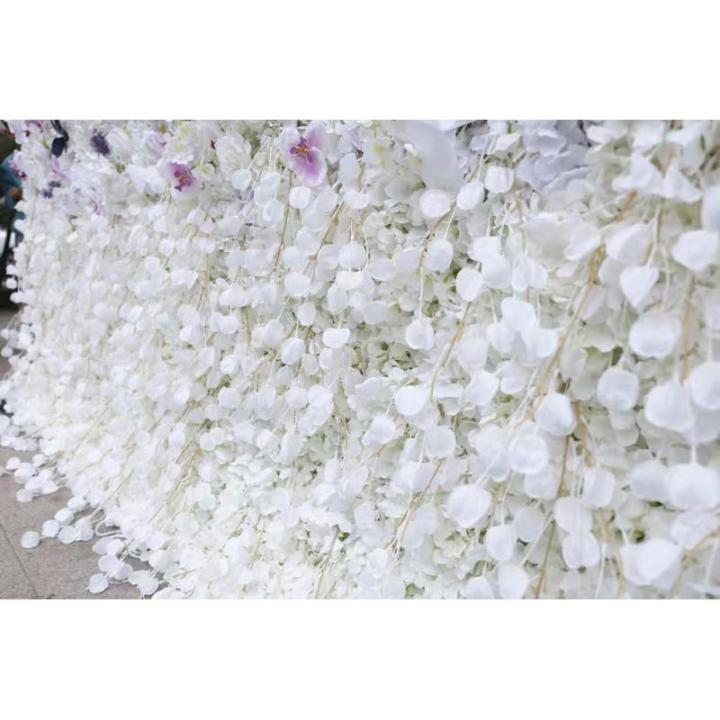 Künstliche Blumen-Wandpaneele, Lila Und Weiß, Kunstrosen, Künstliche Blumen-Hintergrundpaneele Für Hochzeit, Party, Event, Blumen-Wanddekoration(1M*2M)