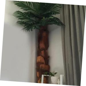 5 bladeren palmschors verstopplaats voor visbaby's palmschors natuurlijke bruine haarschors boomstam natuurlijke kokosnootboomschors natuurlijke bruine zijde bonsai natuurlijke tui