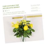 4 Stück Zitronenstrauß Astetische Raumdekoration Künstliche Zitronenstiele Zitronenkranz Künstliches Zitronenbouquet Dekor Aus Zitronenstielen Kunstpflanzen Plastik Yellow