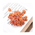 200pcs künstliche Beere Stängel gefrostete Obstbeeren Weihnachtskranzzubehör Mini Weihnachten Beeren Picks Blumenzweig Weihnachtskranz Dekorationen für Urlaub Dekoration Party,