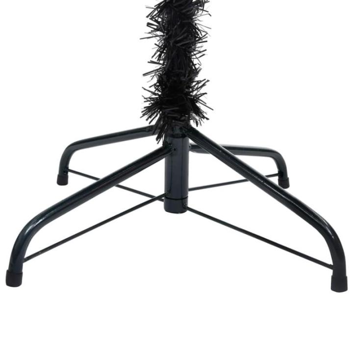 Künstlicher Weihnachtsbaum mit Ständer Christbaum Tannenbaum Kunstbaum Weihnachten Künstlicher Weihnachtsbaum Weihnachtsdeko Schwarz 240 cm PVC
