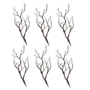 12 STK Halloween-Dekorationssimulationsanlage Halloween Dekoration Halloween Decor gefälscht Modelle mit künstlichen Zweigen künstliche Geweihe Äste Vase mit künstlichen Stän