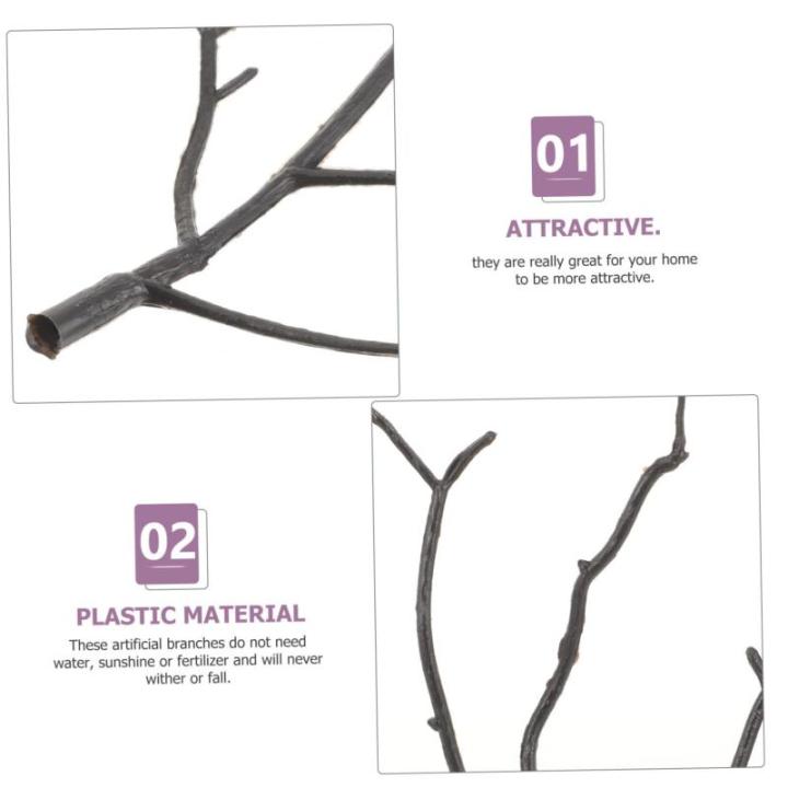 10St gefälschtes Zweigzubehör künstliche Weidenzweige DIY-Zweige für Blumenarrangements kunstpflanze kunstplflanze gefälschte getrocknete Äste Kunststoff-Trockenzweig Plastik