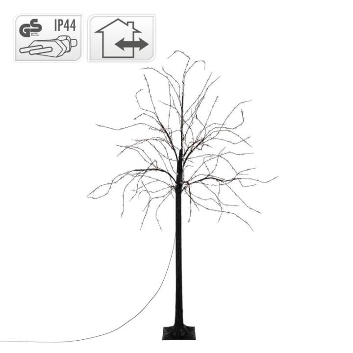 Led-boom 150 cm met 600 warmwitte leds, kunstkerstboom, lichtboom met stervormige lampen, decoratieve boom voor Kerstmis, flexibele takken, kerstdecoratie voor binnen en buiten, IP
