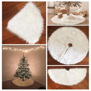 Kerstboomdeken, Kerstboomrok Kerstmis, Decoratie Boommat voor Kerstmis, Feest Home Decoraties, Kerstboomdeken Wit Ø 120 cm