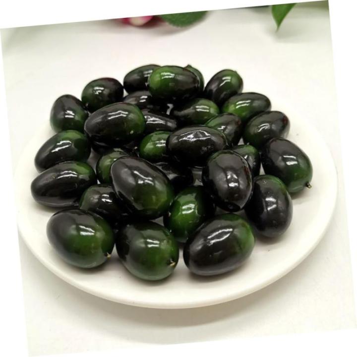 30st Olivenimitat Dekoration Mit Künstlichen Früchten Olive Dekorationen Künstliche Früchte Obstdekor Olivenschimmel Olivenornament Spielzeug Aus Künstlichen Früchten Plastik