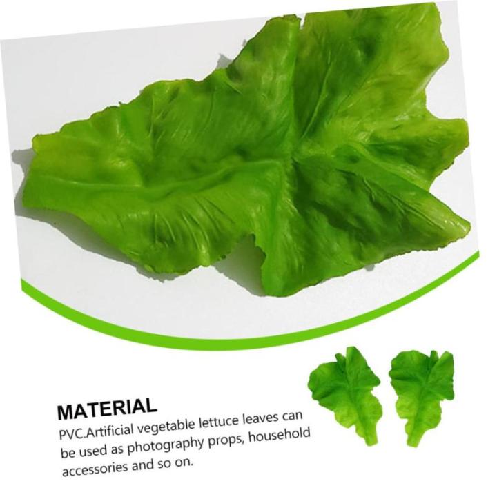 1 Satz PVC-Salat Künstliche Blätter Künstliche Pflanzen Künstliche Gefälschte Gemüsedekoration Naturgetreue Pflanzenverzierungen Lebensechtes Gemüse Gefälschtes Gemüse Gre
