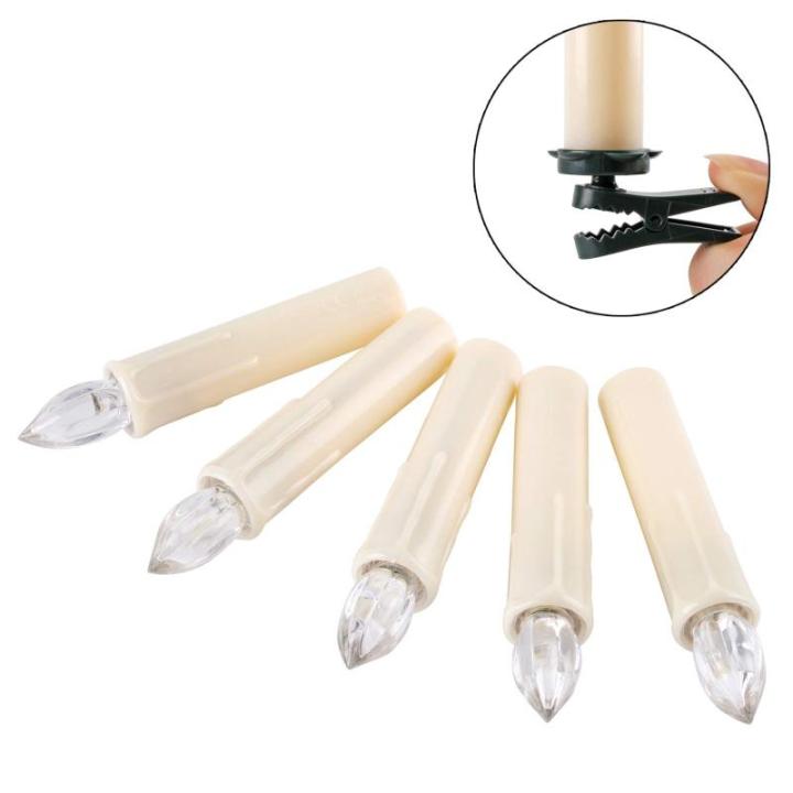 20/30/40/50/60 stuks LED-kaarsen, LED-kerstverlichting, draadloze dimbare kerstverlichting, vlamloze kerstkaarsen voor de kerstboom, kerstdecoratie, bruiloften, verjaardagen, feest
