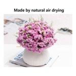 Kunstblumen Realistische künstliche Blume, künstliche Gypsophila-Blume mit Vase, getrocknete Blumen, Dekoration für Zuhause, Küche, Büro, Hotel für jeden Anlass