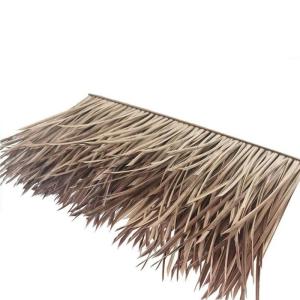Palmgras rol Kunstmatige 100x50 cm/stuk Plastic Dak Dak Decoratieve Kunstmatige Strohuis Boerderij Nep Strohader Houten Huis Gazebo Decoratieve Strotegels Nep stro (Maat: 6 stuks)