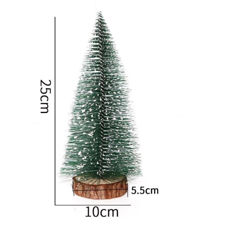 Kunstkerstboom, 2 stuks, 25 cm, mini-kerstboom, tafeldecoratie, kerstversiering, kerstversiering, kerstversieringen voor Kerstmis, feest, doe-het-zelf knutselen, groen