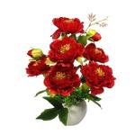 Kunstblumen Künstliche Pfingstrosen, Blumenarrangements, Zimmerpflanze für Heimbüro-Dekoration, künstliche Bonsai-Baum-Pfingstrose, 5 Farben für jeden Anlass