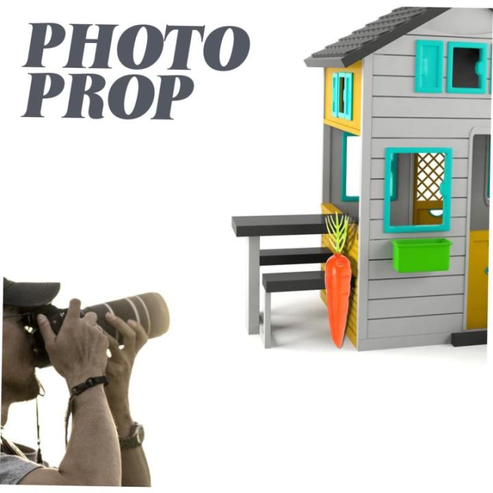 2 Sätze Karotte Gefälschte Gemüserequisiten Miniatur-tierfiguren Künstliches Pflanzendekor Mini-gemüse Mini-plüschtiere Minifiguren Möhren Schaumstoff Styropor 25 Stück * 2