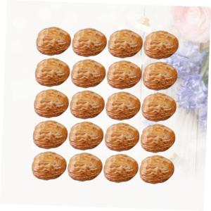 20 stuks Kunstnotenhout Valse Noten Ambachten Van Walnoot Decor Tafel Kommenset Noten Vullers Kunstnoten Gedroogd Fruit Model Levensechte Notenversiering Imitatie Walnoot