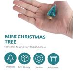 5 Sätze Mini-Weihnachtsbaum Mini-weihnachtskiefer Mini-weihnachtsbäume Weihnachtsbaumdeko Weihnachtsbäume Geschmückt Künstlicher Christbaumschmuck Sisal-Seide Blue 24 Stück *