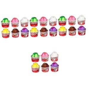 24 Stück Eiscreme Modell Partygeschenke Lebensechte Eiskugeln Eiskugeln Gefälschte Eiscreme Display Requisiten Eiscreme Requisiten Plastik Eiskugeln Simulierte Eiskugeln