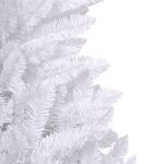 Tannenbaum Kunstbaum mit PVC-Spitzen, Weihnachtsdeko Dekobaum für Innen Außen Künstlicher Weihnachtsbaum Klappbar mit Ständer Weiß 240 cm