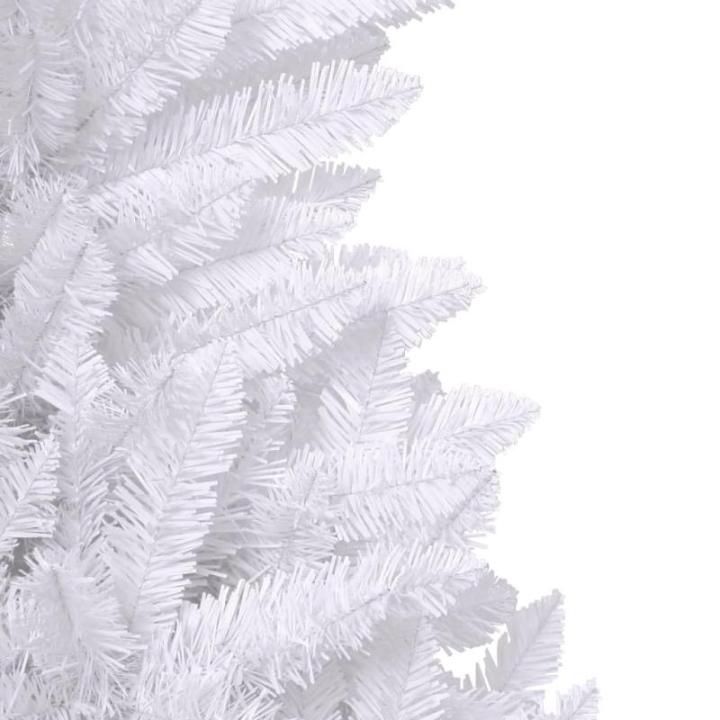 Tannenbaum Kunstbaum mit PVC-Spitzen, Weihnachtsdeko Dekobaum für Innen Außen Künstlicher Weihnachtsbaum Klappbar mit Ständer Weiß 240 cm