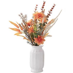 , kunstplanten, kunsthortensia's, zijden bloemen, voor bloemstukken, boeketten, decoratie voor thuis, bruiloft, tuinfeest, oranje