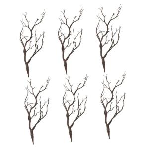 12 STK Halloween-Dekorationssimulationsanlage künstliche getrocknete Geweihzweige getrocknete Baumzweige Äste kunstpflanze Halloween Dekoration einmachgläser Links DIY Bastelzwe