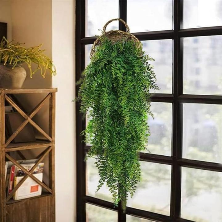 4 Stks Kunstmatige Hangende Planten Varen Bladeren Decoratie Kunstmatige Hangende Planten Faux Bosten Varen Nep Kunstmatige Varens Opknoping Planten Boston Varens Faux Perzische Ne