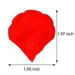 1200 Stück rote und rosa Seidenrosenblätter, künstliche Rosenblätter ohne Taste, Emulation Rosenblätter für romantische Szenen, Hochzeit, Jahrestag, Dekoration, wasserfest un