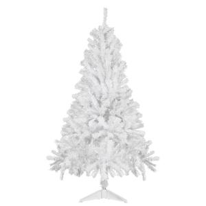 Kunstkerstboom Nordmann-spar 150 cm, 380 takken, dennenboom klein, spuitgieten, wit, Cushhom