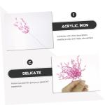 50 Stück Simulierte dreizackige künstlicher Kranz Stäbchen mit Blumenperlen Artificial sztuczne kwiaty DIY-Ornament-Accessoire Kopfschmuck kronenmaterial selber Machen