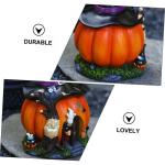 1stk 115000 Halloween-hexenfigur Halloween Tischdekoration Desktop-nachtlichter Halloween-Laternen Beleuchten Sie Halloween-Dekoration Halloween-Desktop-Ornament Harz Kürbis