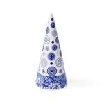 Blauer Italienischer Weihnachts-Formschnitt, 25,4 cm, einzeln