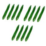 3 Sätze Simuliertes Gemüsemodell Künstliche Gurke Fotografie-Requisite Simulation Grüne Gurke Kunstgurken-Requisite Restaurant-gurken-Requisiten Schaum Green 4 Stück * 3