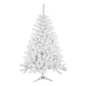 Kunstkerstboom met metalen standaard, spar 120 cm - 210 cm (Wit, 120cm 184Tips)