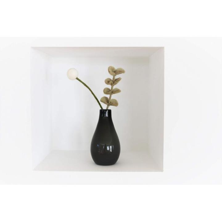 Eucalyptus-tak in scandi-stijl, natuurlijk vilt, handgemaakt, fairtrade, liefdevolle paasdecoratie, saliekleuren, 1 x - 30 cm