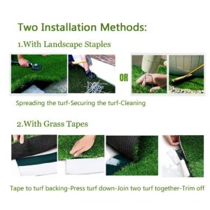 2 cm Dicke Kunstrasenmatte, realistischer Naturrasen-Teppich, 2,5 m breit, Astroturf-Gras-Fußmatte für Gartenrasenlandschaften (Größe: 2,5 x 2 m)