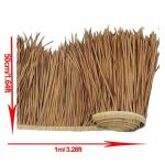 Simulation Thatch Tile Plastic Natural Wild Fake Straw Artificial Fake Thatch Straw Dekoration Bauernhaus Traufe Stroh Pe Flame Retardant Plastic (Farbe: Farbe 1,Größe: 0,5 x 2 m