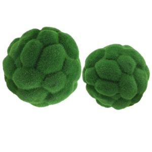 4 Stück Moos-Gras-Kugel Hängende Grüne Kugel Künstliche Mooskugeln Dekorative Moosfelsen Dekorative Mooskugeln Künstliches Grünes Moos Künstliche Outdoor-Pflanzen Green Scha