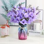 Kunstblumen Künstliche Orchideen-Fälschungspflanzen für den Innenbereich, künstliche Blumenarrangements mit Glasvase, Tischpflanzen für Zuhause, Schlafzimmer, Dekoration für 