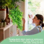 4 stuks , hangende bamboe, bladeren, hangplant, , hangend, 83 cm, plastic planten, hangend als echte kunst, hangplant, kunstmatige hangplant voor balkon, thuis