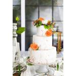 Kunstbloemen, 25 stuks, kunstrozen, bloemen met stengels, echte touch, kunstschuim, rozen voor bruiloft, boeketten, feest, kantoor, babyshower, woondecoratie, oranje