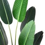 Künstliche Pflanze Künstlicher Paradiesvogel Baum 180 cm Plastik Pflanze Palme im Topf Tropical Hawaii Grün Fake Plant für Schlafzimmer Wohnzimmer Garten Deco (1 Stück)