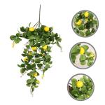 5St Simulation Zitronenrattan gelbe Zitronenzweige künstliche Blumenpflücker Künstliche Zitronenpflanze Dekorative Zitronenpflanze gefälschter Zitronenstiel zitronenzweig dekor