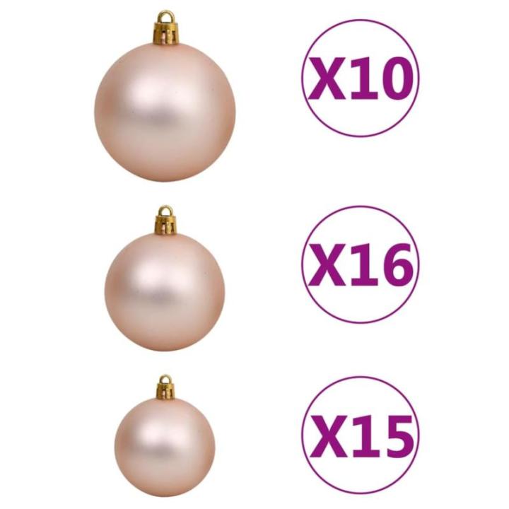 Künstlicher Weihnachtsbaum Beleuchtung Kunstbaum Weihnachten Christbaum Tannenbaum Künstlicher Weihnachtsbaum mit Ständer für Weihnachten DekorationKugeln L 240 cm Grün