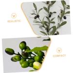 60 STK Olivenimitat Künstliche Früchte Ornament Lebensechte Früchte Modell Künstliche Früchte Obstdekor Falsches Obst Modell Mit Gefälschten Früchten Olivenschimmel Plastik