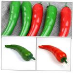5 Sätze Simuliertes Pepper-Modell Wohnungsdeko Hausdeko Art Paprika Simulation Lebensechter Pfeffer Polyfoam-Paprika-Modell Food-Modell Pfeffer-Modell Poly-Drache 6 Stück * 5