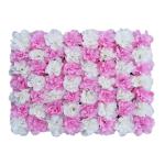1 stuk 40 cm x 60 cm bloemenwandpaneel, , wandpaneel, bloemen, achtergrond, voor bruiloft, verjaardag, feest, woondecoratie, wanddecoratie, roze-wit