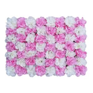 1 stuk 40 cm x 60 cm bloemenwandpaneel, , wandpaneel, bloemen, achtergrond, voor bruiloft, verjaardag, feest, woondecoratie, wanddecoratie, roze-wit