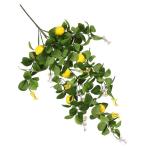 2St Simulation Zitronenrattan künstliche Fruchtzweige künstlicher Zitronenbaumstamm Künstliche Zitronenpflanze Dekorative Zitronenpflanze Anlage künstliche Blumen gefälschte Z