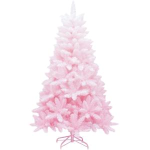 Künstlicher rosa Weihnachtsbaum, Weihnachtsbaum-Kiefer, falscher Sakura-Baum im japanischen Stil, unbeleuchteter, aufklappbarer Weihnachtsbaum, modischer Weihnachtsbaum，Pink-180