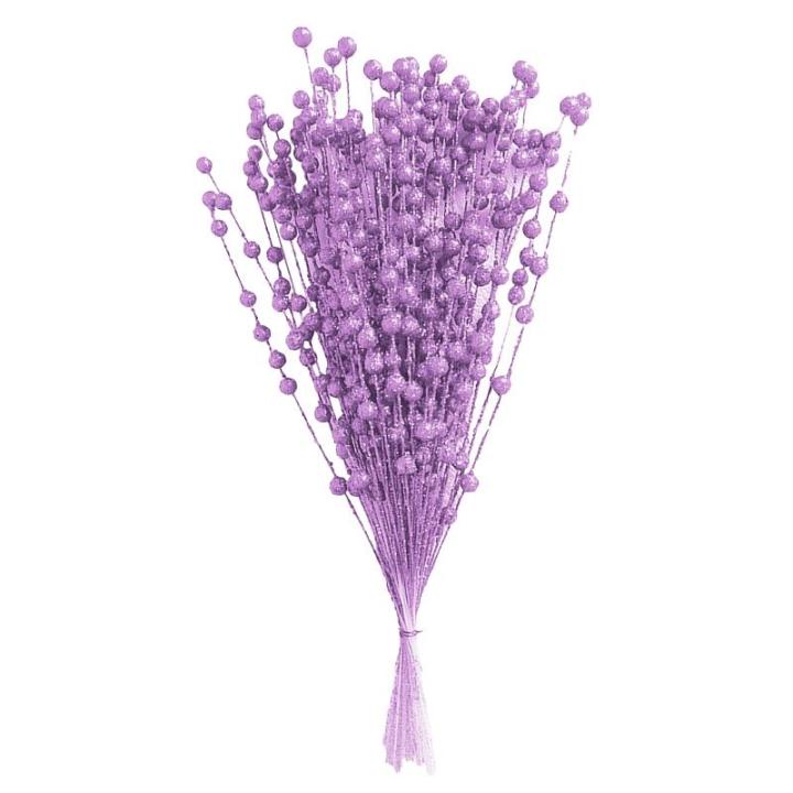 150 Stück Künstliche Weihnachtsbeeren-Picks, Glitzernde Beerenzweige für Winter, Weihnachten, Küche, Party, Tafelaufsatz, Blumendekoration (4)